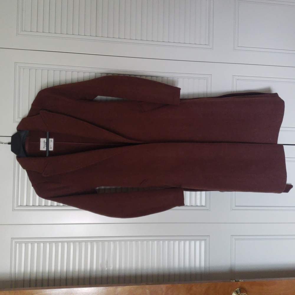 Abercrombie and Fitch Brown Wool Blend Coat